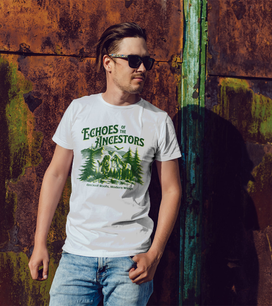 Echoes Of The Ancestors Ancient Roots Modern Wings T-Shirt