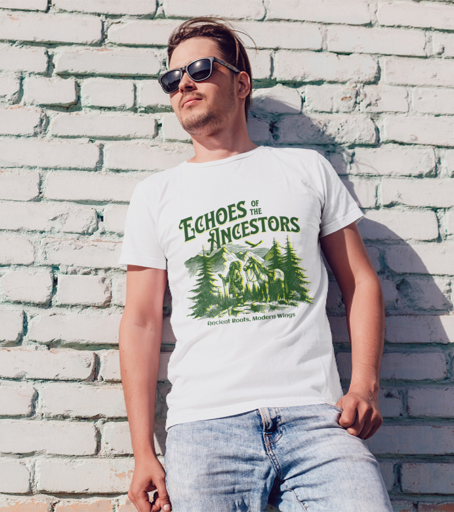 Echoes Of The Ancestors Ancient Roots Modern Wings T-Shirt