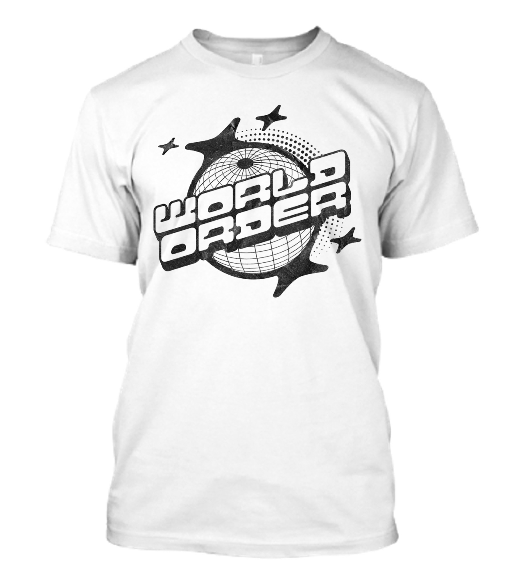 World Order Globe And Stars T-Shirt