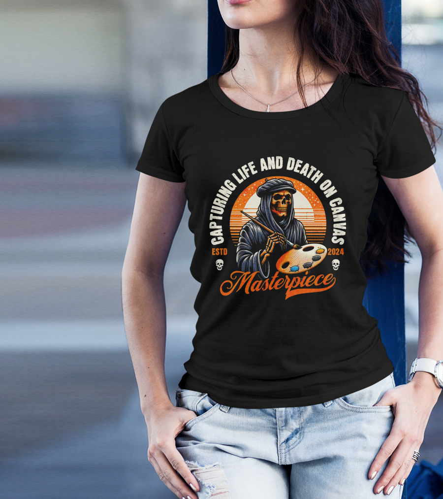 Capturing Life And Death On Canvas Masterpiece ESTD T-Shirt