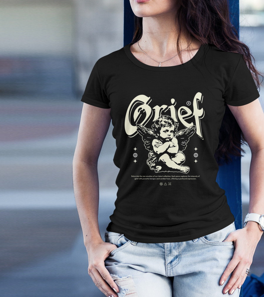 Grief Cupid Streetwear Angelic Expression Collection T-Shirt