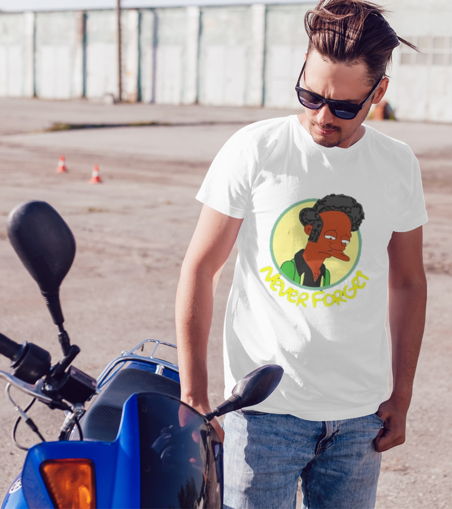Never Forget Apu Simpsons Character T-Shirt