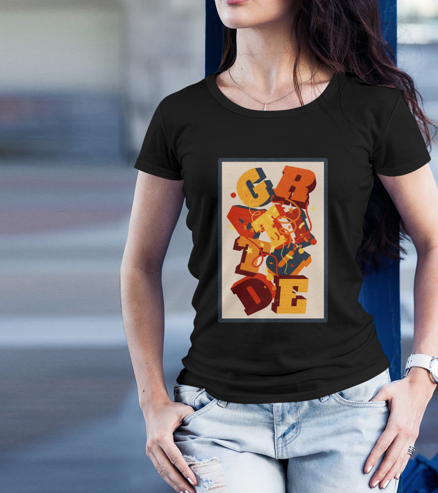 GRADE 3D Letter Explosion T-Shirt