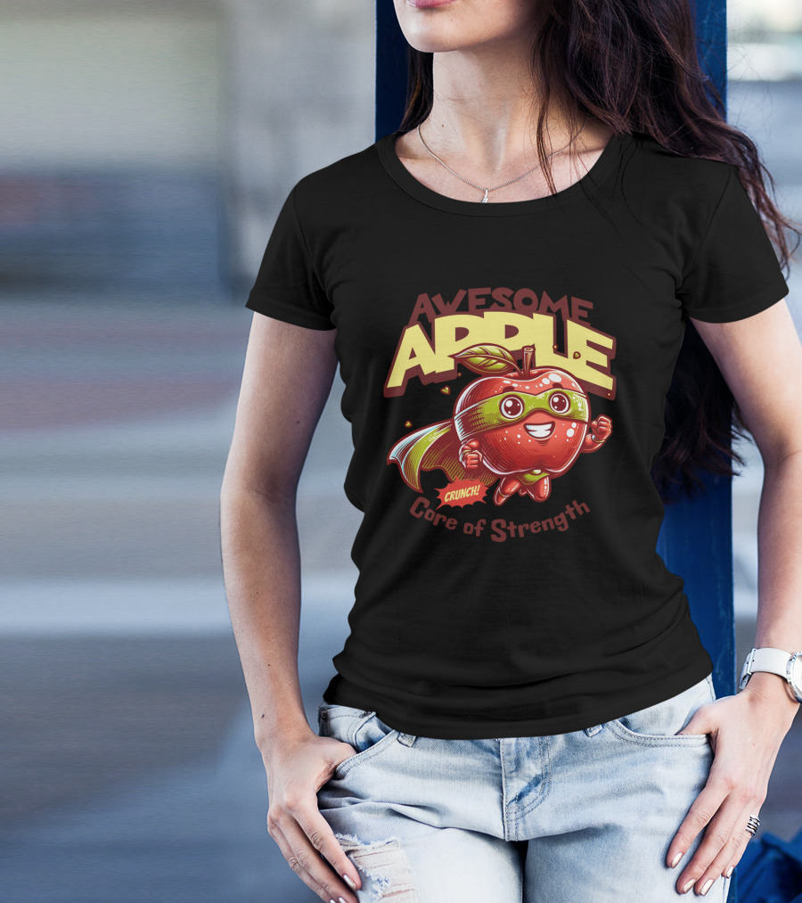 Awesome Apple Crunch Core Of Strength T-Shirt