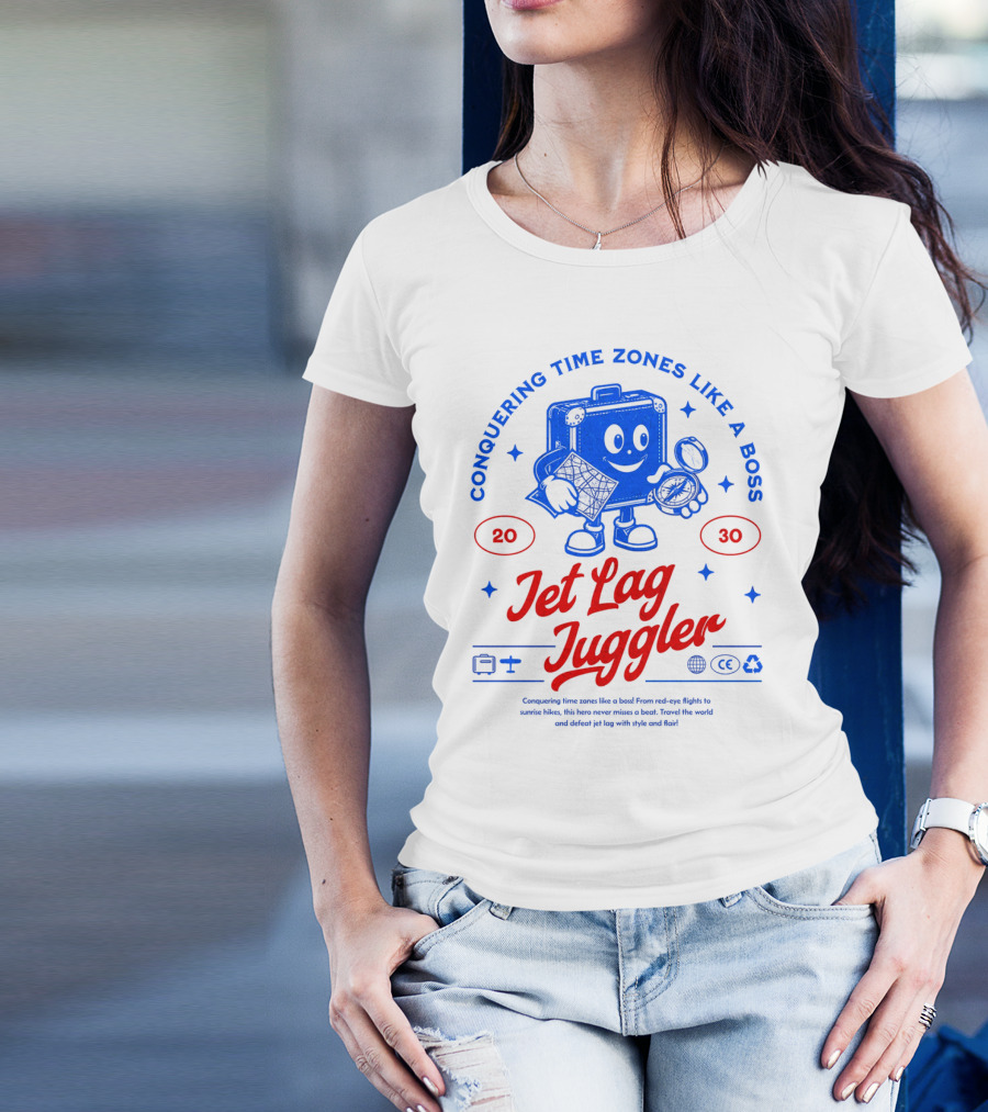 Jet Lag Juggler Conquering Time Zones Like A Boss T-Shirt