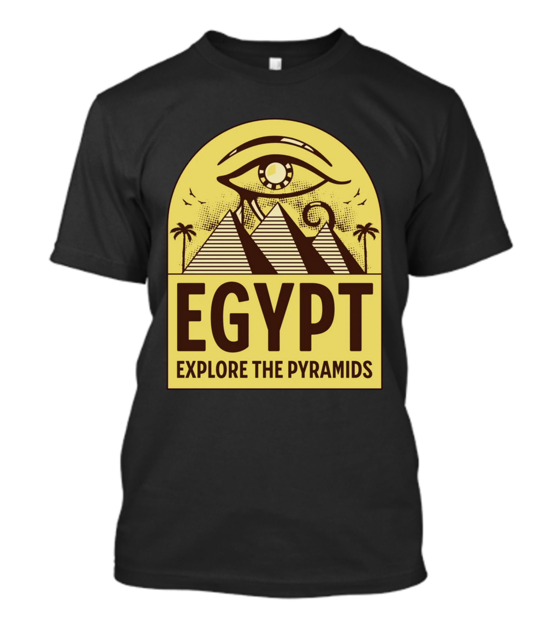 EGYPT Explore The Pyramids Eye Of Horus Pyramids Palms T-Shirt