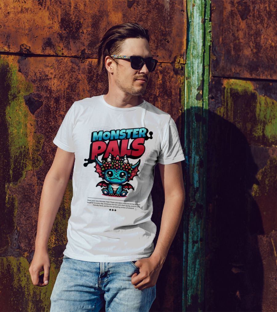 MONSTER PALS Adorable Creatures With Quirky Charm And Friendly Faces T-Shirt