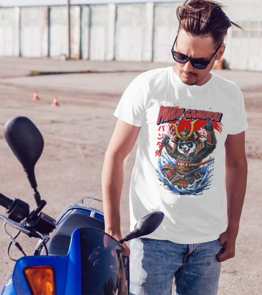 Panda Samurai Cute Japanese Warrior T-Shirt