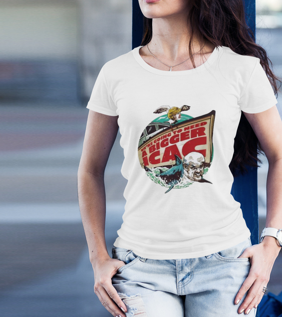 Van Badham We’re Going To Need A Bigger ICAC Political Satire With Shark And Boat T-Shirt