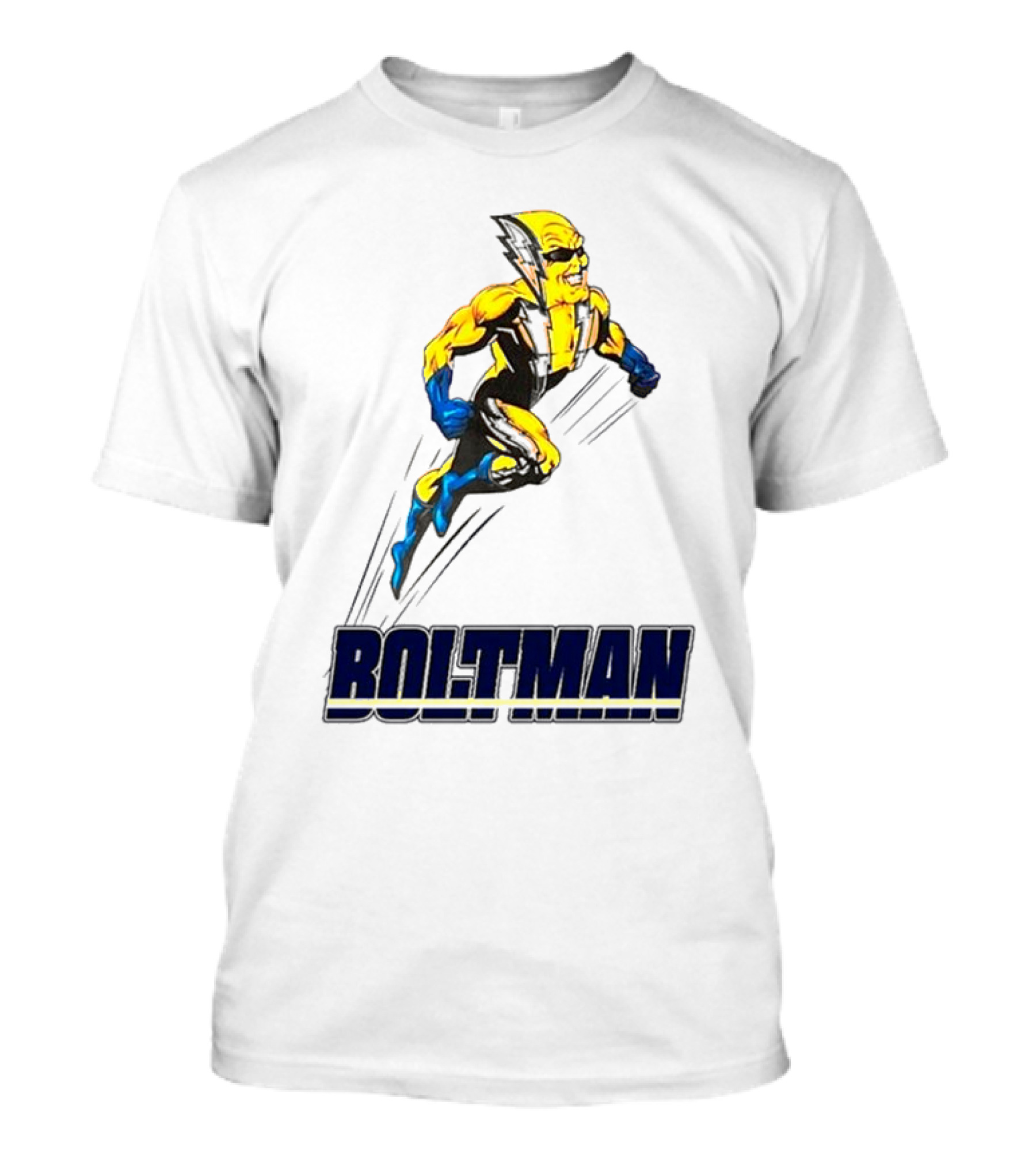 BOLTACLAUS BOLTMAN Superhero Santa T-Shirt