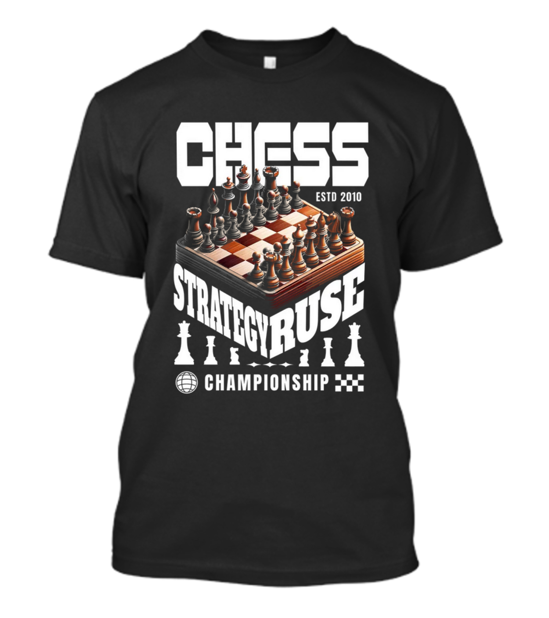 CHESS STRATEGY RUSE ESTD 2010 CHAMPIONSHIP T-Shirt