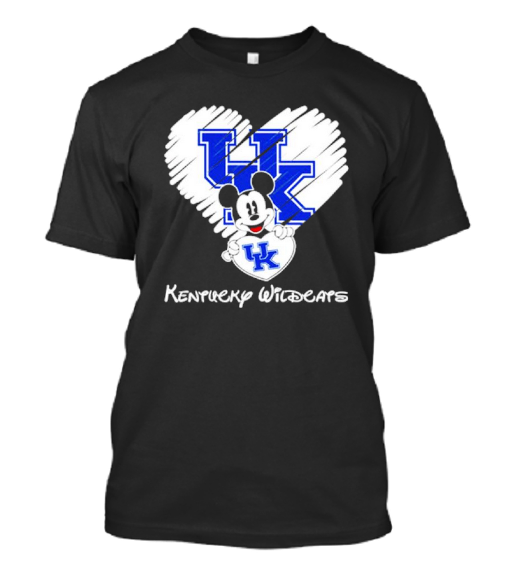Mickey Mouse Kentucky Wildcats Heart T-Shirt