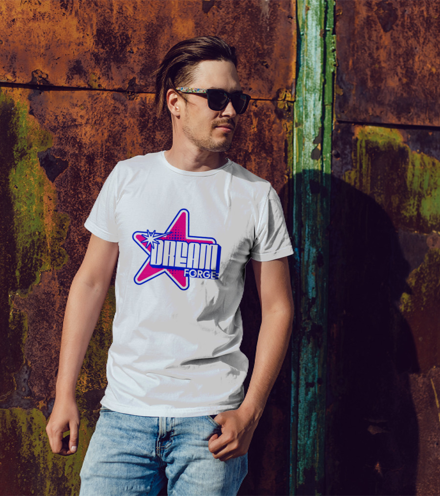Dream Forge Star Bright Neon Retro T-Shirt