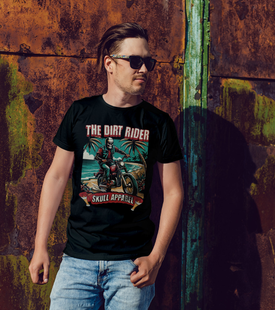 The Dirt Rider Skull Apparel 177 Beach Motorcycle Adventure T-Shirt