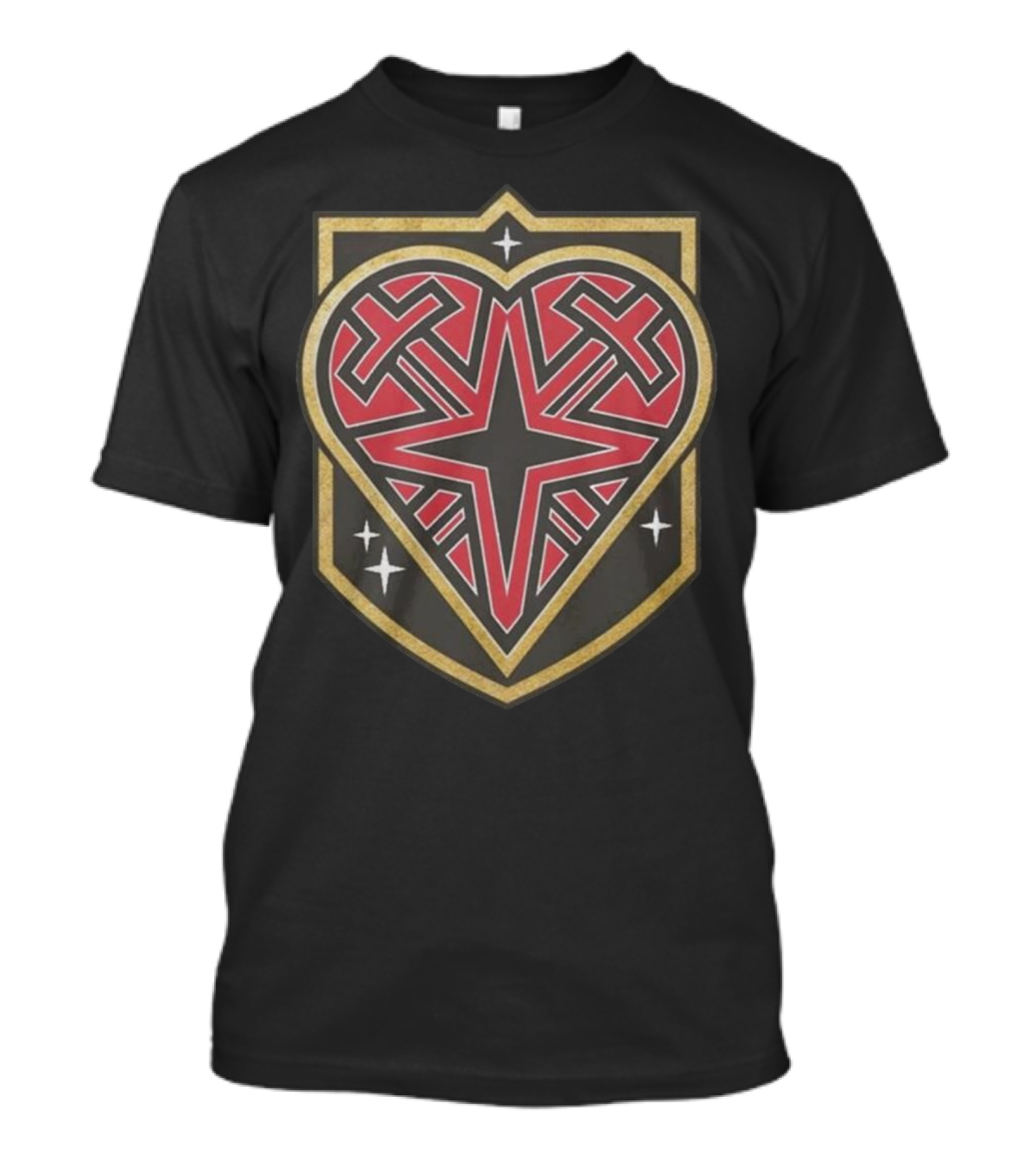 Vegas Golden Knights Texas Heart Star T-Shirt