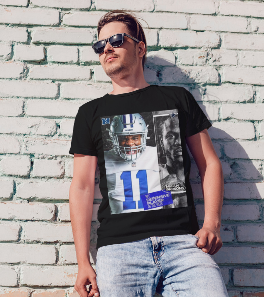 Dallas Cowboys 11 Micah Parsons NFC Defensive Player Of The Week T-Shirt