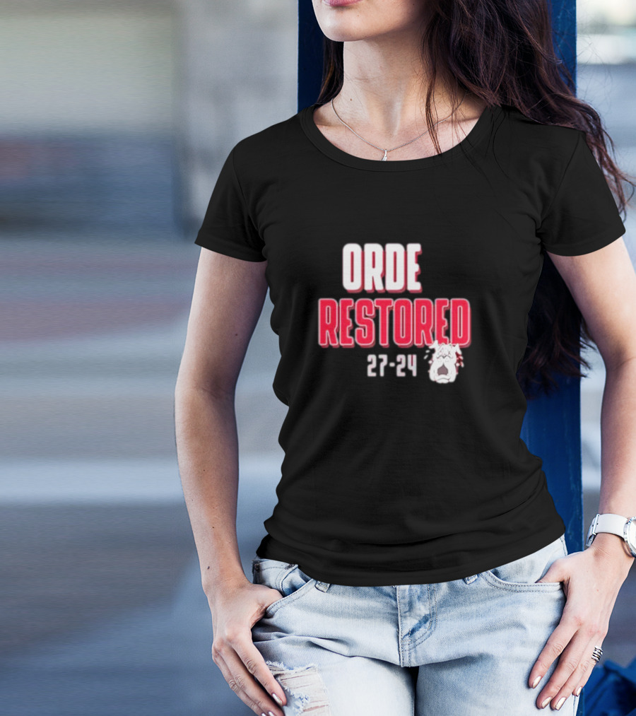 Order Restored 27-24 Alabama Crimson Tide T-Shirt
