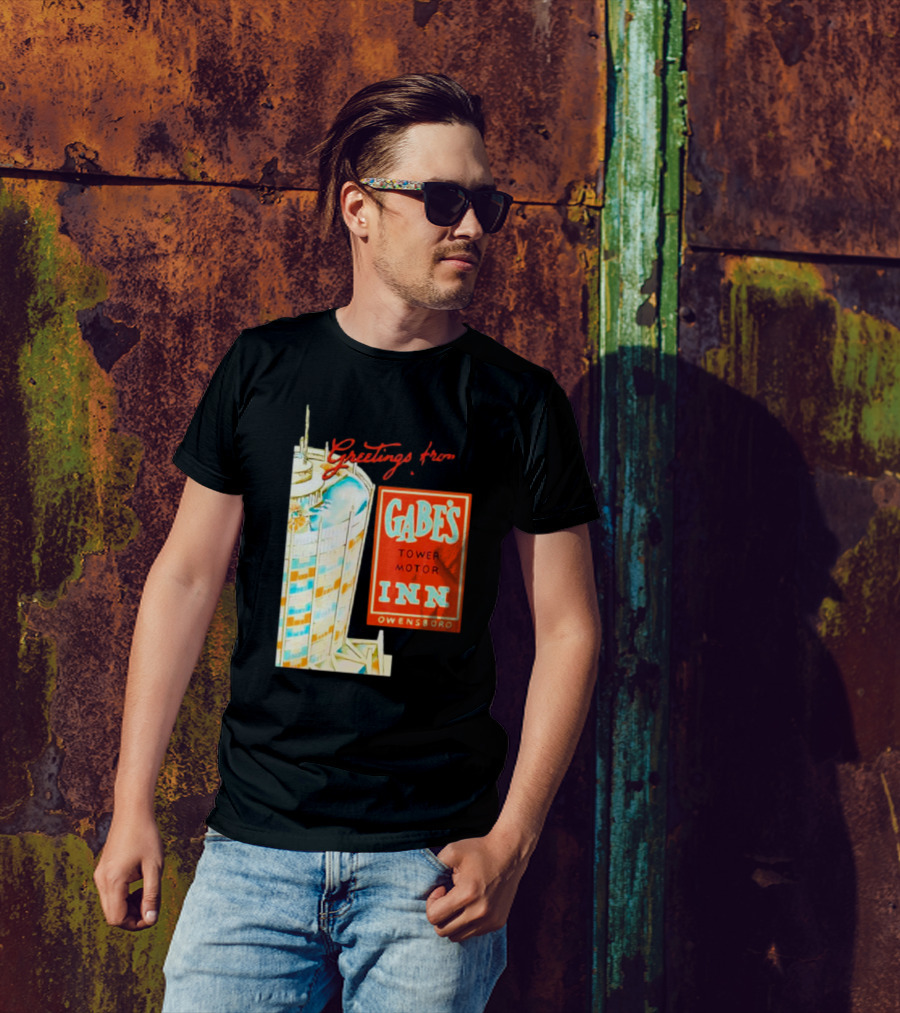 Greetings From Gabe's Tower Motor Inn Owensboro Retro Travel Souvenir T-Shirt