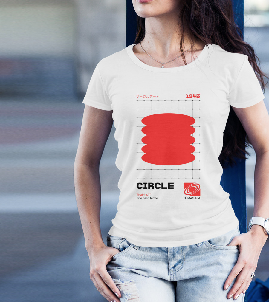 Circle Shape Art 1945 サークルアート Formkunst Arte Della Forma T-Shirt