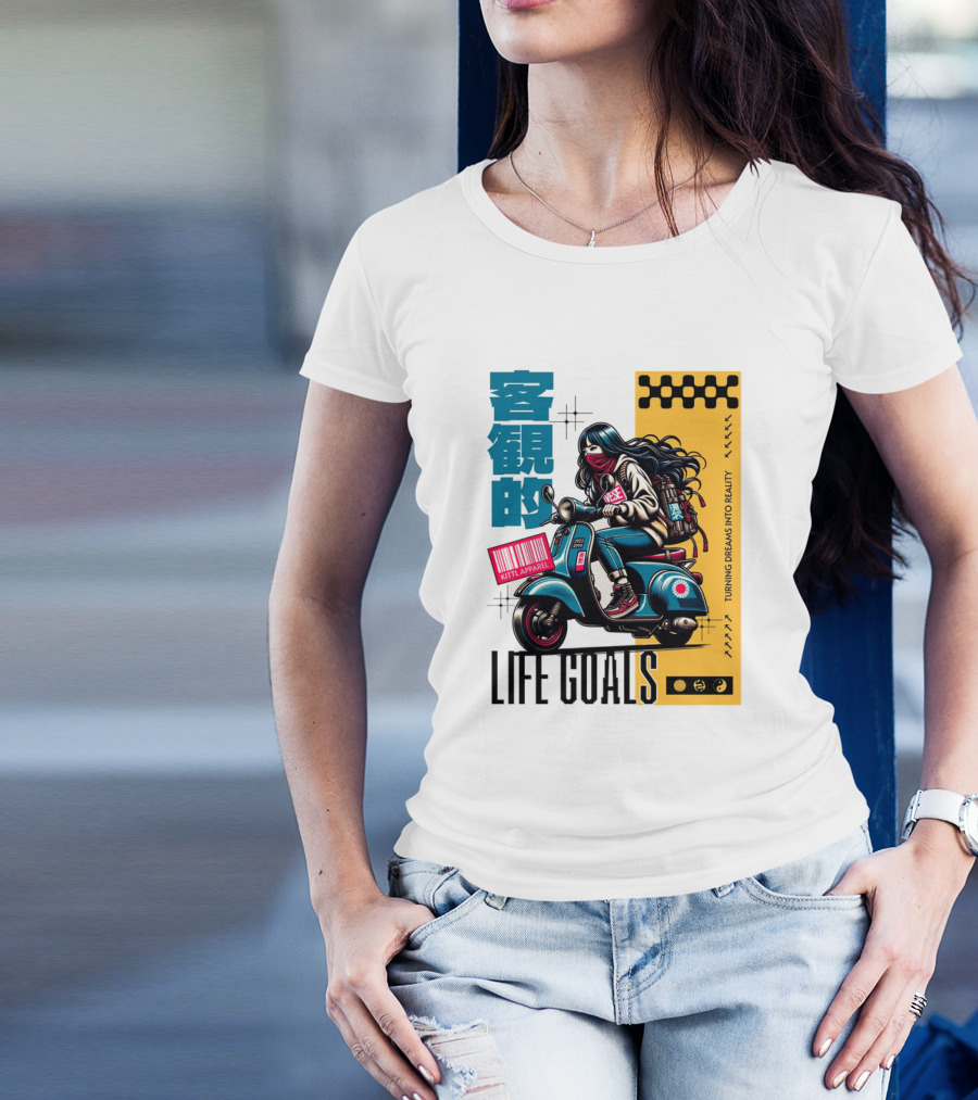 LIFE GOALS LITTLE APPAREL TURNING DREAMS INTO REALITY T-Shirt