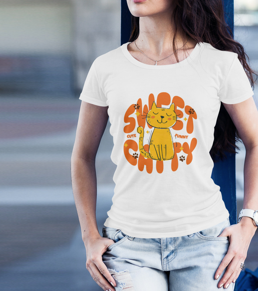 Sweet Cat Cute Funny T-Shirt