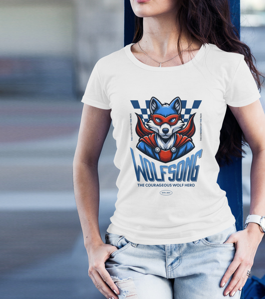 WOLFSONG THE COURAGEOUS WOLF HERO THE LEGENDARY WOLF SPIRIT T-Shirt