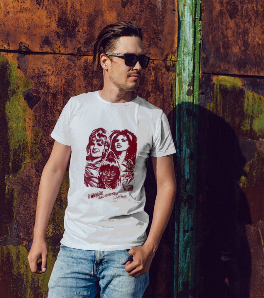 To Wong Foo Thanks For Everything Julie Newmar Red Faces T-Shirt