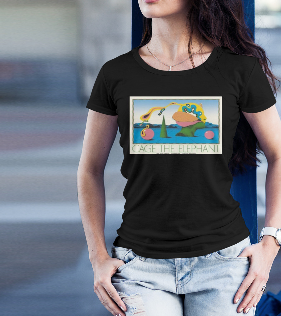 Cage The Elephant PNC Music Pavilion Charlotte NC August 4 2024 Surreal Landscape T-Shirt