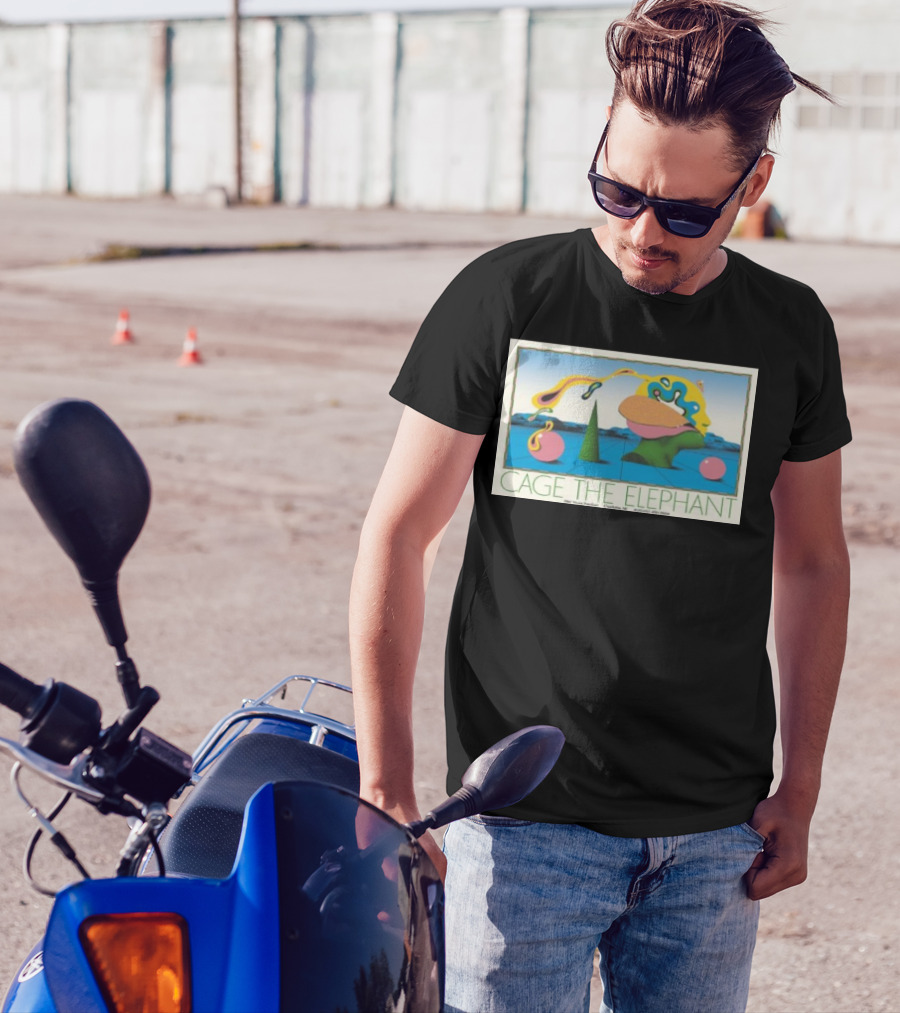 Cage The Elephant PNC Music Pavilion Charlotte NC August 4 2024 Surreal Landscape T-Shirt