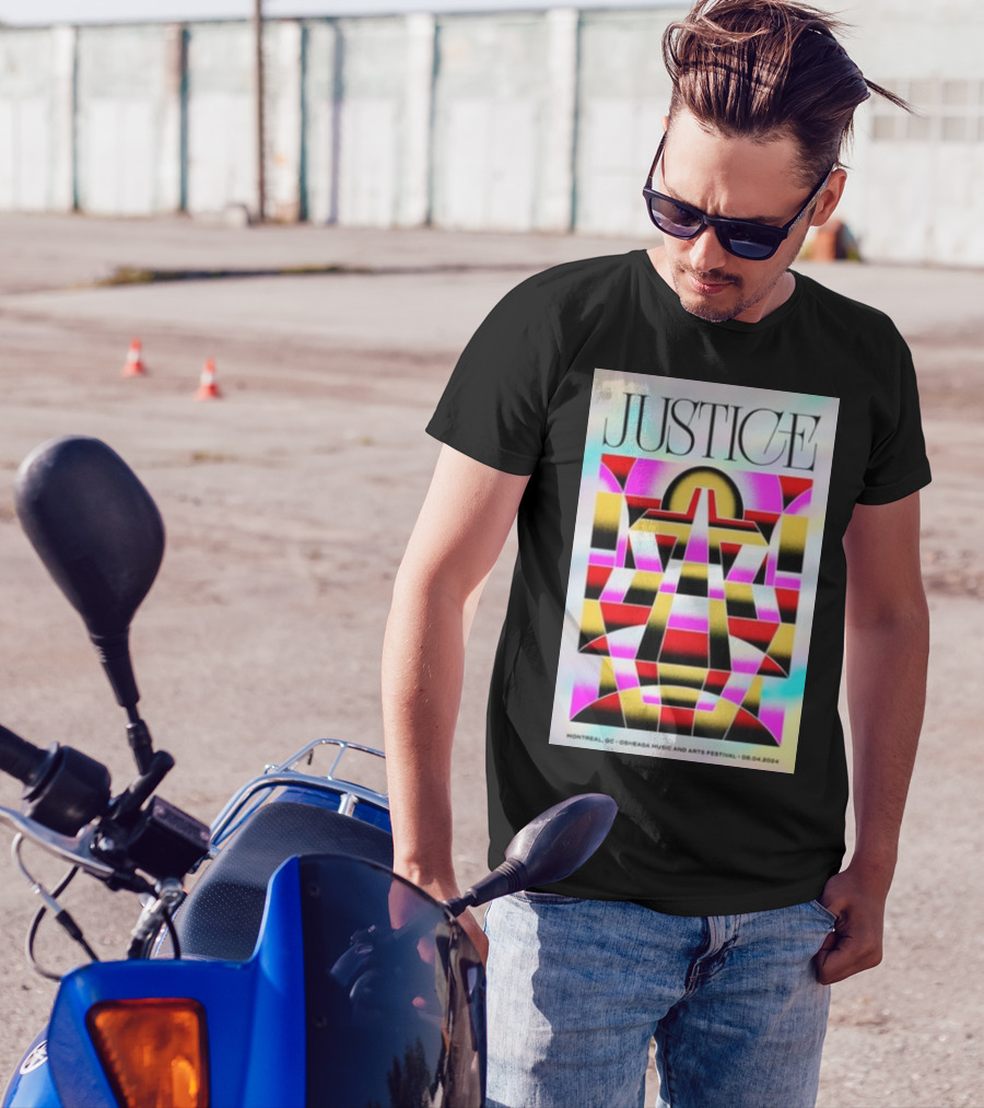 Justice August 4 2024 Parc Jean-Drapeau OSHEAGA Music And Arts Festival Montréal QC T-Shirt