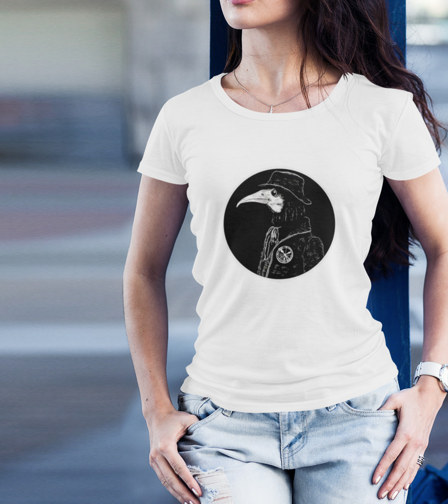 Plague Doctor Unwoke Wiki January 2024 Dark Circular T-Shirt