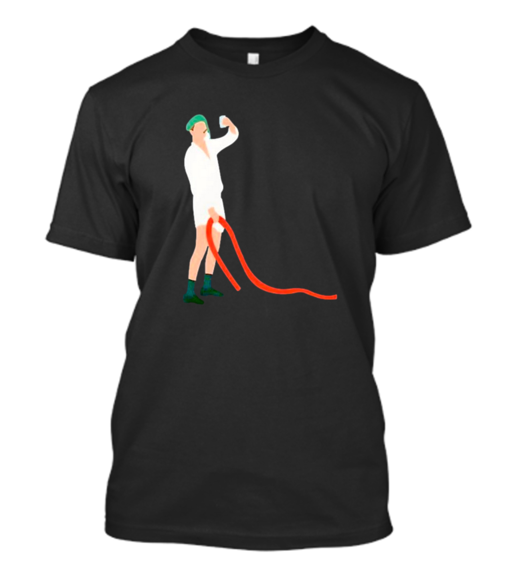 Septic Engineer Drunk Holding Red Hose T-Shirt