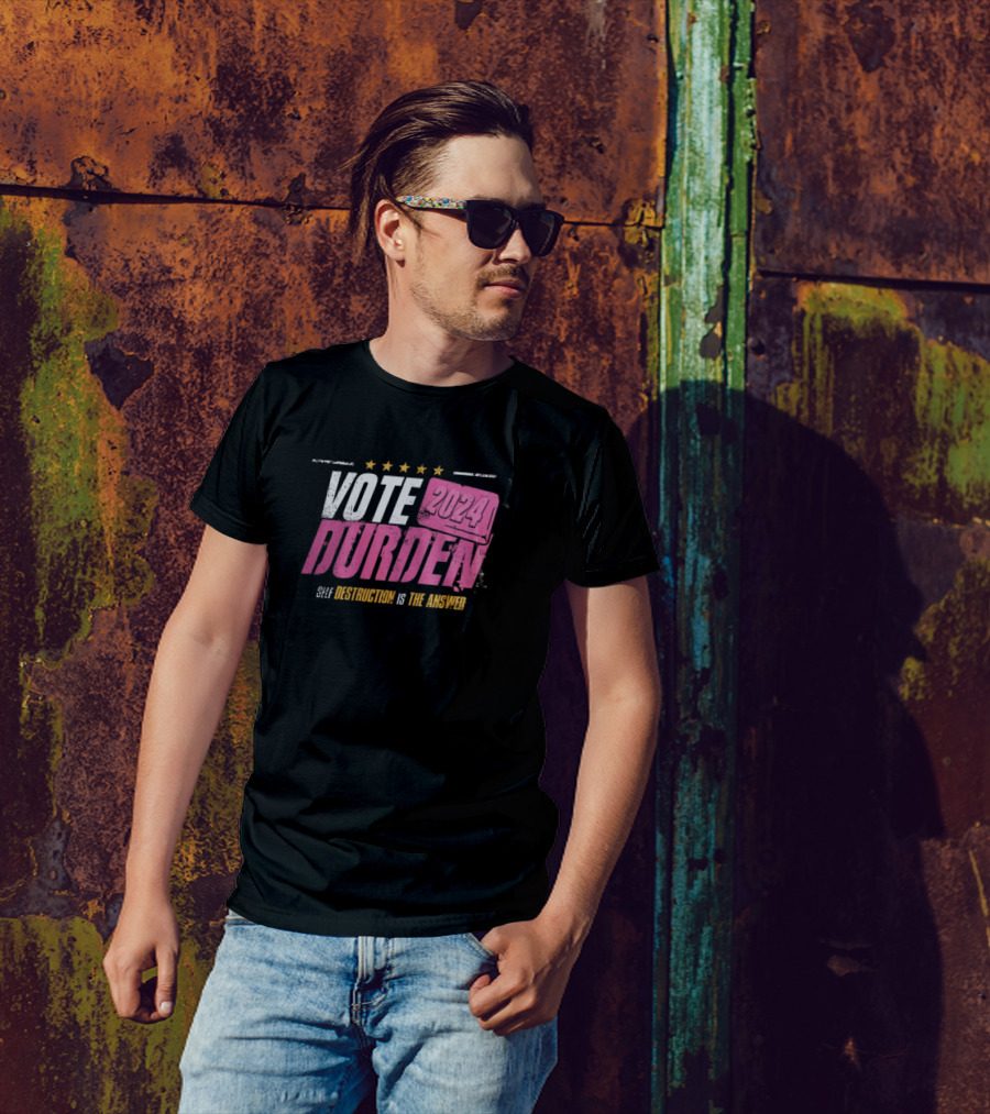 Vote 2024 Durden Self Destruction Is The Answer Five Stars T-Shirt