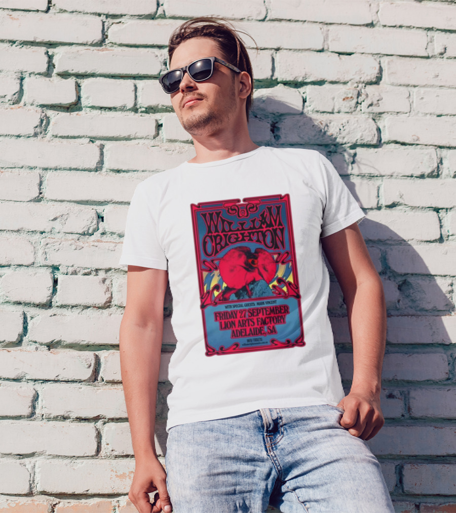 William Crighton With Special Guests Mark Vincent Live At Lion Arts Factory Adelaide SA Friday 27 September T-Shirt