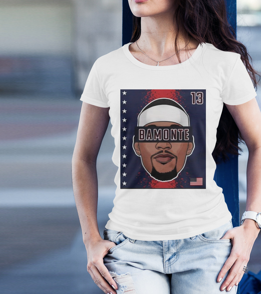 Bam Adebayo Bamonte 13 USA Stars And Stripes Iconic T-Shirt