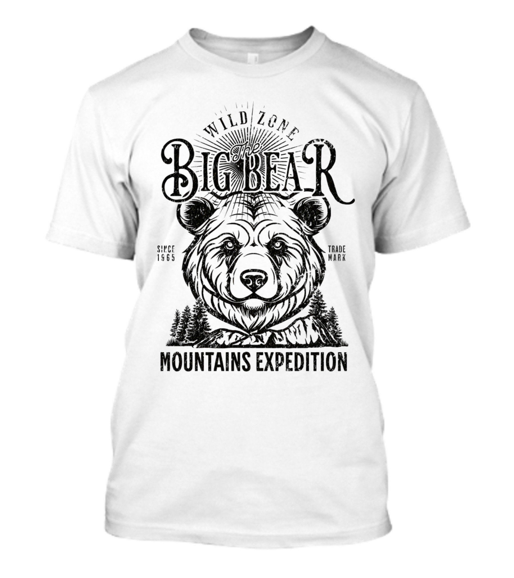 THE BIG BEAR WILD ZONE MOUNTAINS EXPEDITION SINCE 1965 TRADE MARK T-Shirt