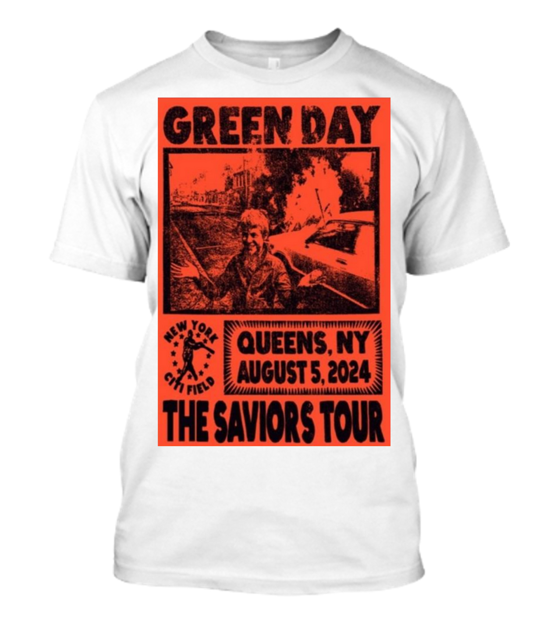 Green Day The Saviors Tour New York Citi Field Queens NY August 5 T-Shirt