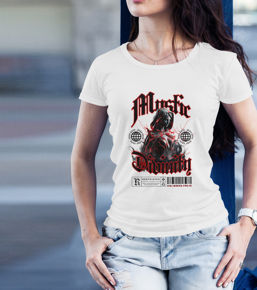 Mystic Divinity Divine Warrior Restricted Barcode 2038 2049 T-Shirt