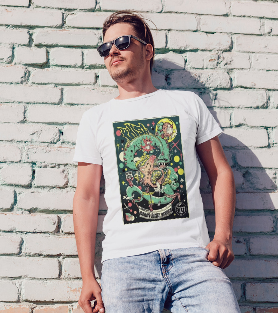 Phish Grand Rapids Michigan Van Andel Arena 2024 August 6-7 Psychedelic T-Shirt