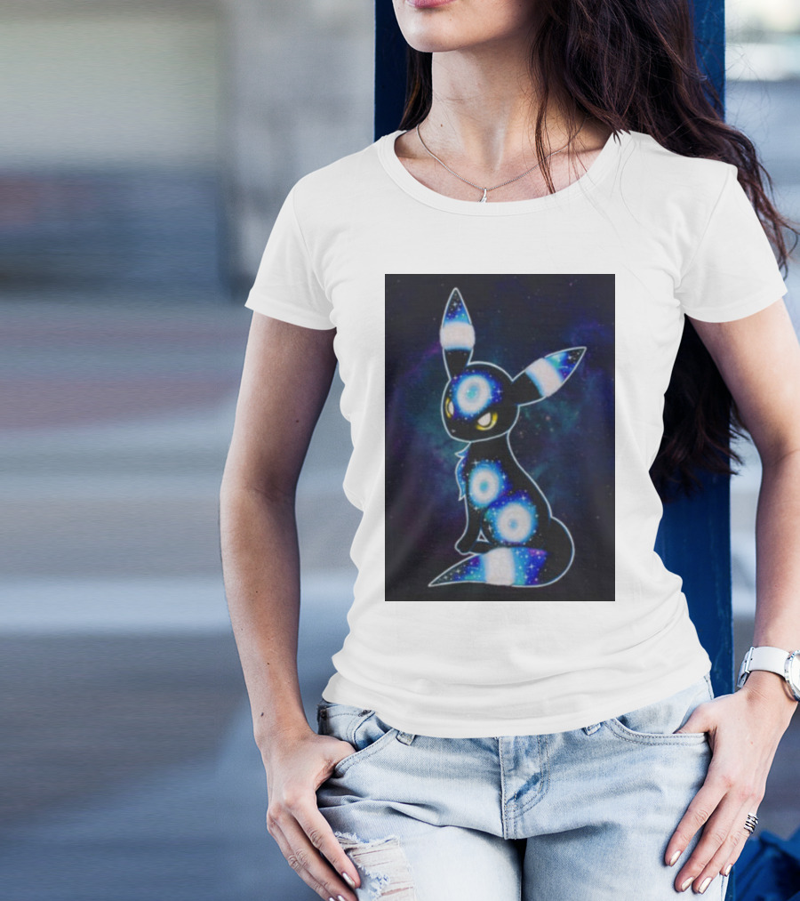 Pokemon Galaxy Umbreon Cosmic Space T-Shirt