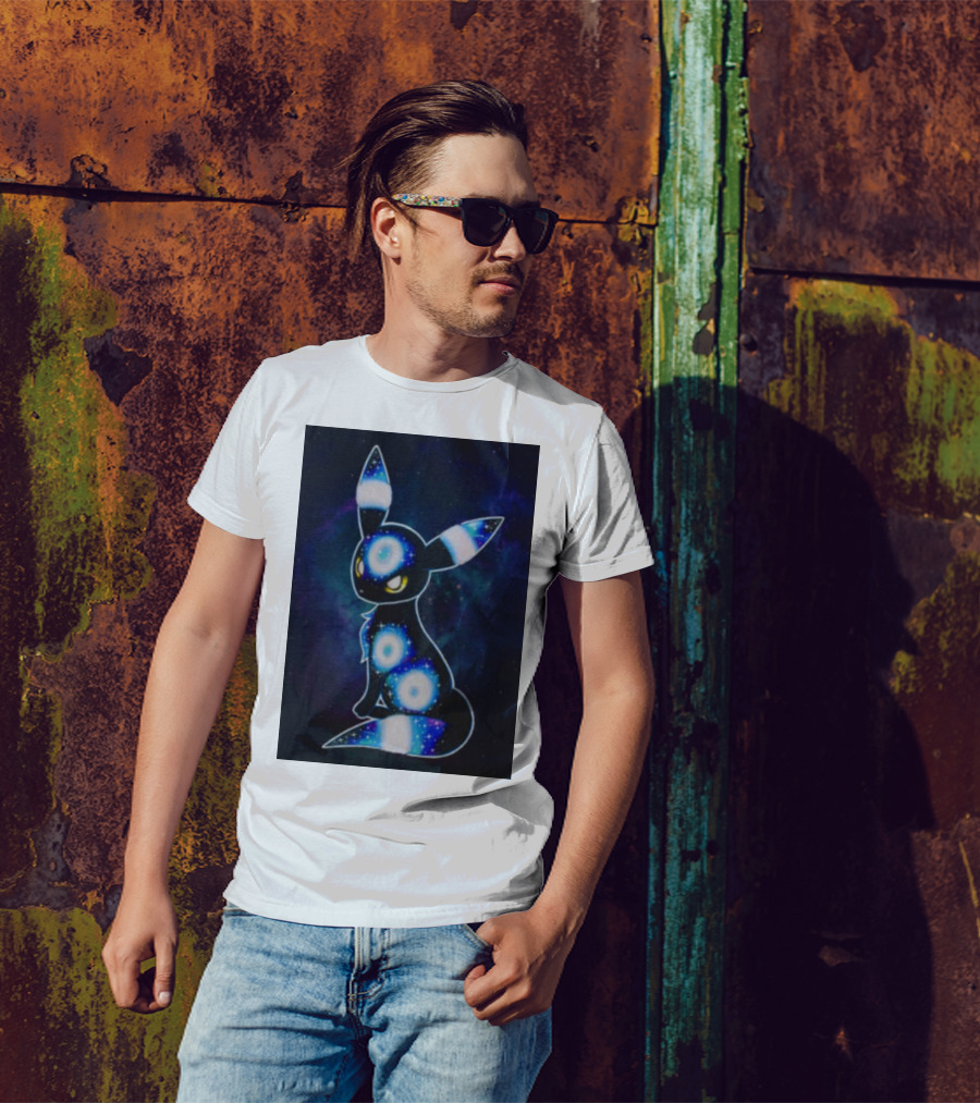 Pokemon Galaxy Umbreon Cosmic Space T-Shirt