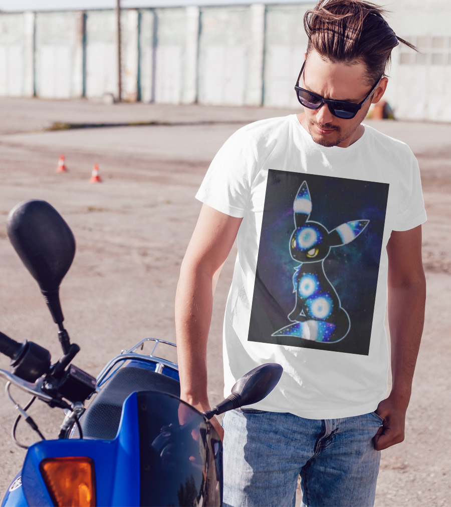 Pokemon Galaxy Umbreon Cosmic Space T-Shirt