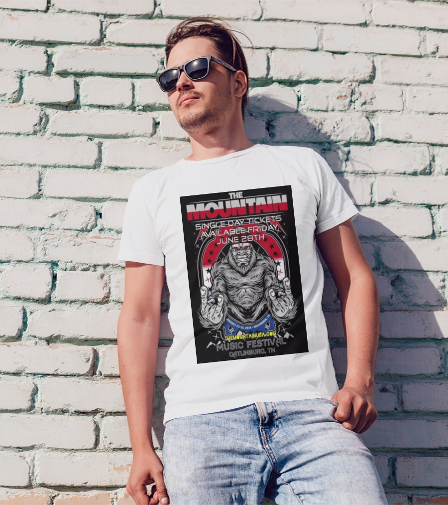 The Mountain Music Festival Gatlinburg TN June 28th 2024 Single Day Tickets Available Friday T-Shirt