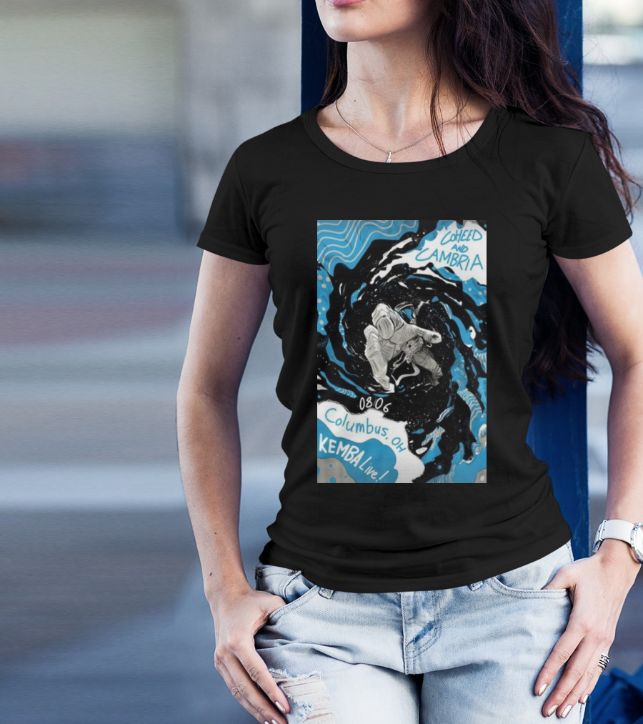 Coheed And Cambria Live In Columbus OH KEMBA August 6 2024 Astronaut Swirl T-Shirt