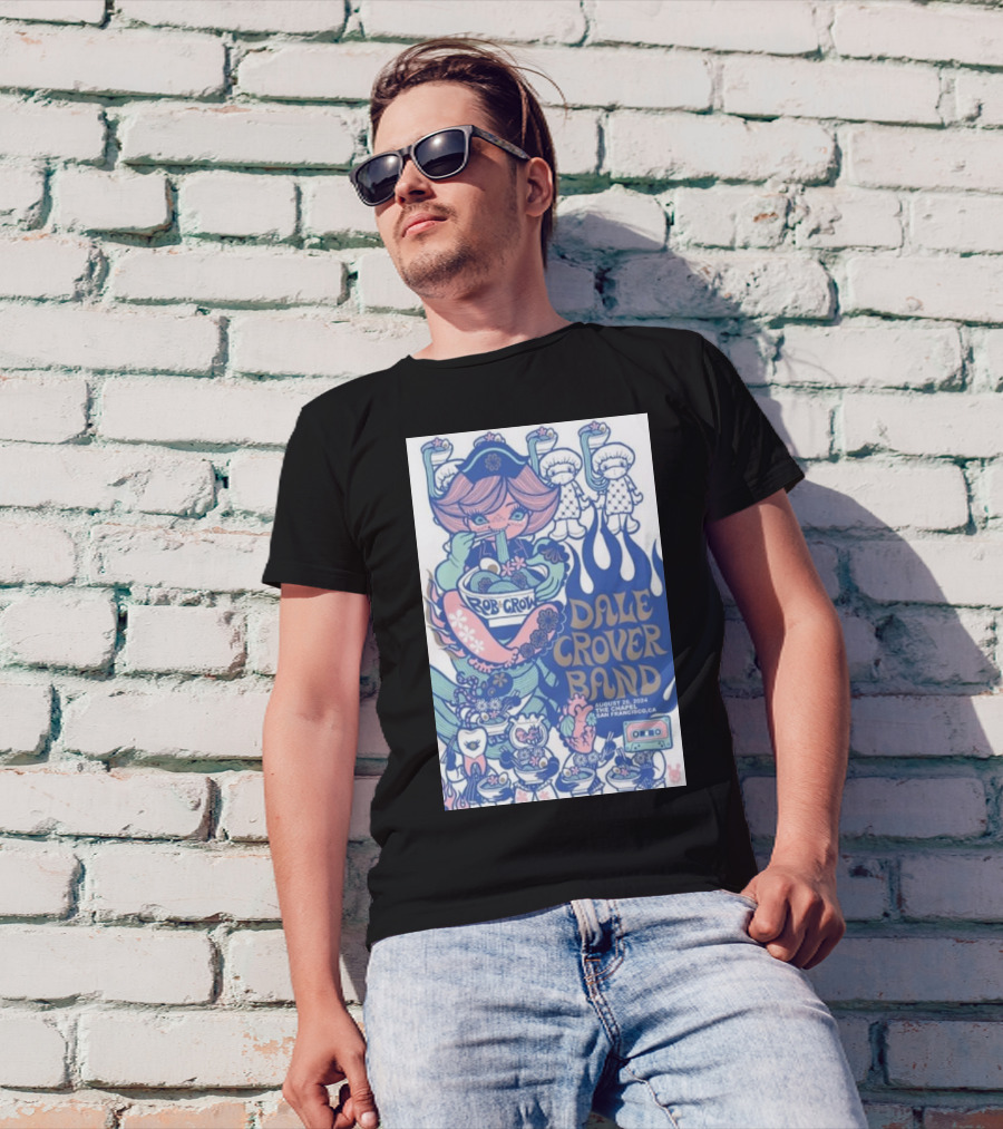 Rob Crow Dale Crover Band August 26 2024 San Francisco CA T-Shirt