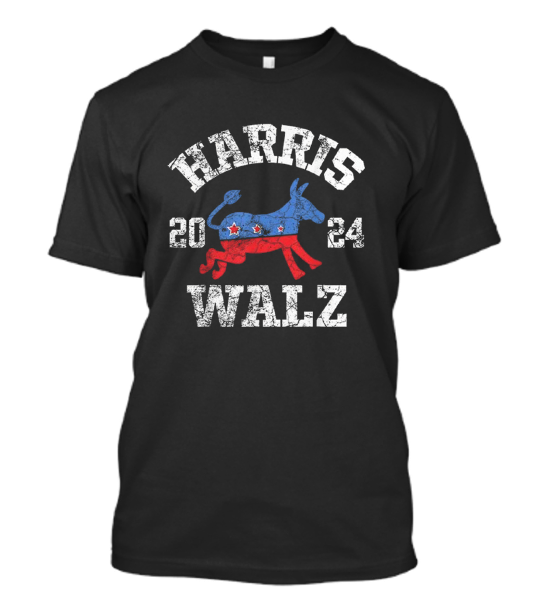 Harris Walz 2024 Election Democrat Donkey Symbol Kamala Harris Tim Walz T-Shirt