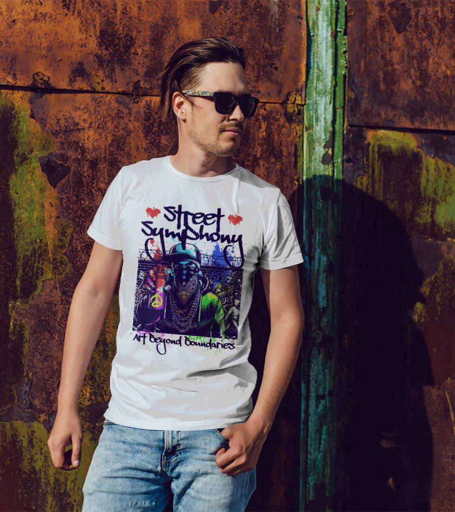 Street Symphony Art Beyond Boundaries Graffiti Man T-Shirt
