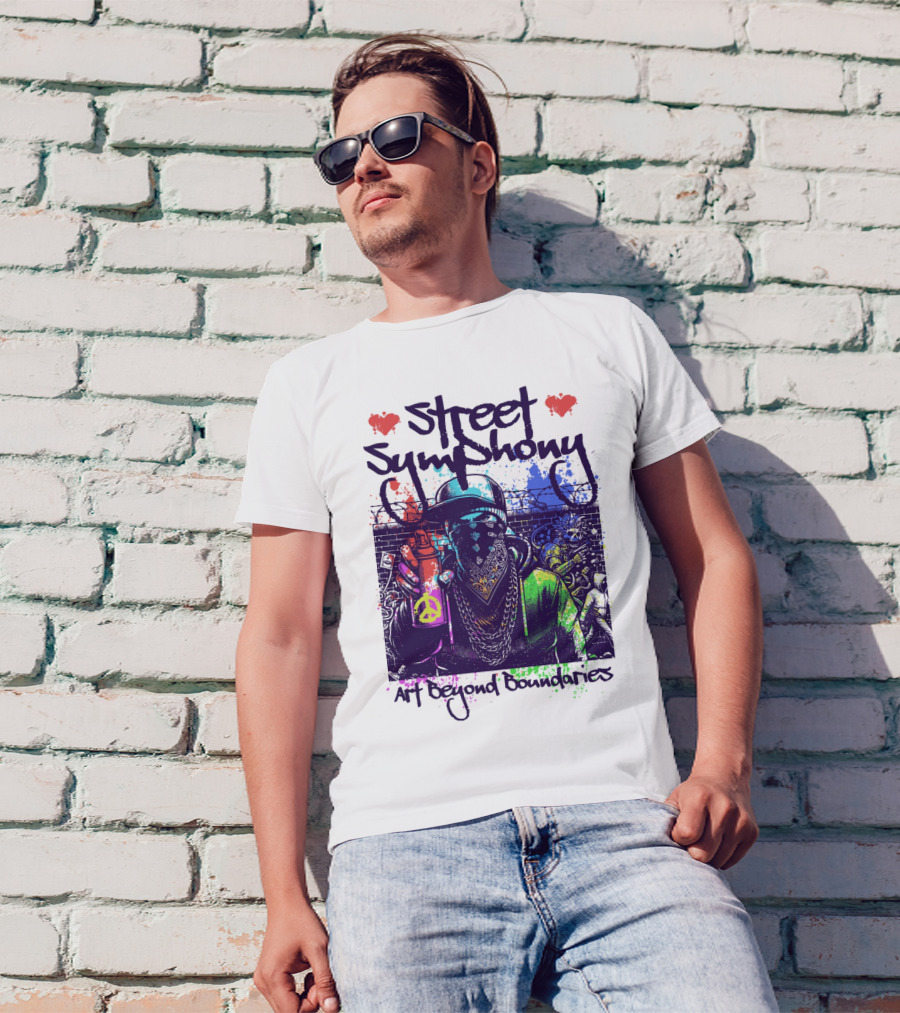 Street Symphony Art Beyond Boundaries Graffiti Man T-Shirt