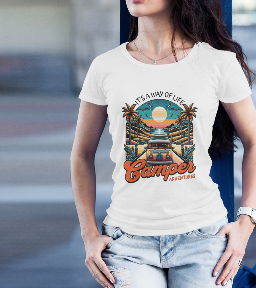It's A Way Of Life Camper Adventures T-Shirt