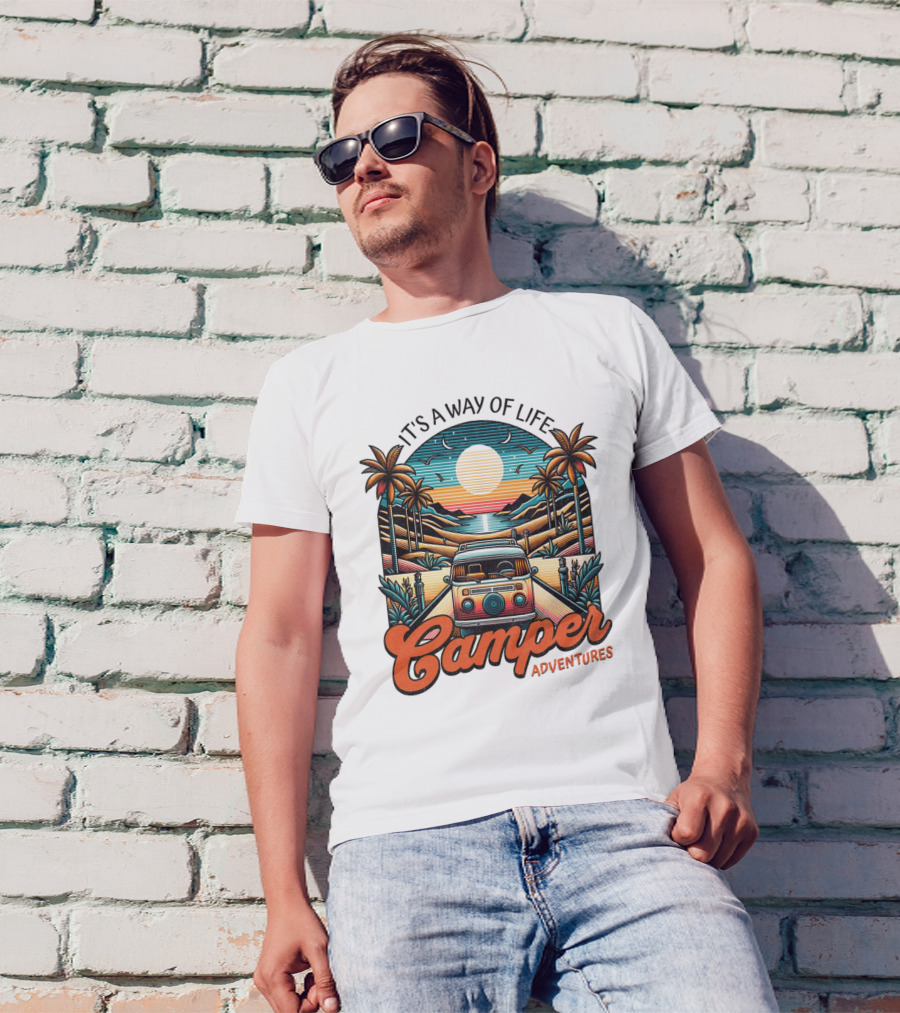 It's A Way Of Life Camper Adventures T-Shirt